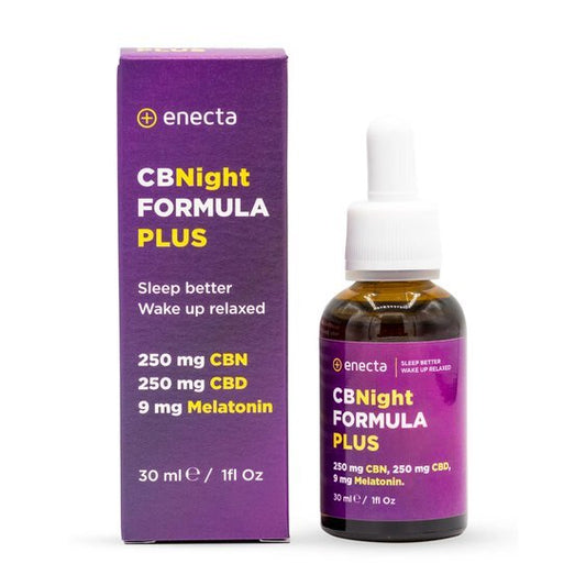 Enecta CBNight PLUS Hanföl mit Melatonin, 250 mg CBN, 250 mg CBD, 30 ml
